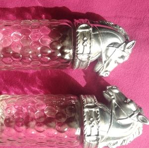 Arthur Court equestrian salt and pepper shaker